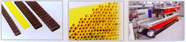 Pre-stress plastic corrugated pipe